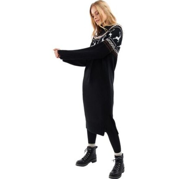 **NWT** Barbour Kingsbury Knitted Dress-Black | UK 10 | US 6 - Picture 1 of 6